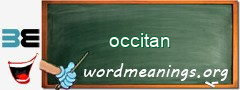 WordMeaning blackboard for occitan